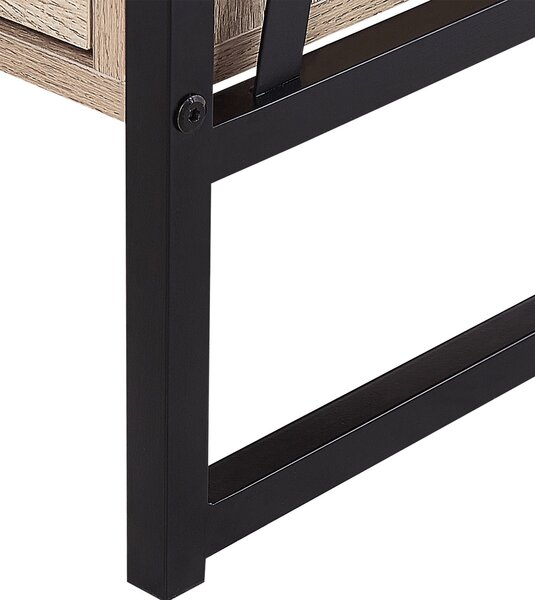 Háromszintes polcos elem KEENE 101 cm Világosbarna