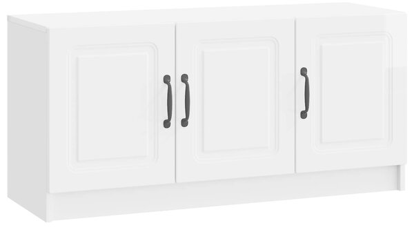 VidaXL TV szekrény Magasfényű Fehér 99 x 34,5 x 47 cm Szerelt Fa