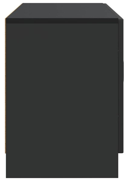 VidaXL TV szekrény Fekete 99 x 34,5 x 47 cm Szerelt Fa
