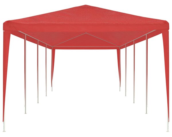 VidaXL Partysátor 1200 x 300 x 255 cm, PE és acél, Piros