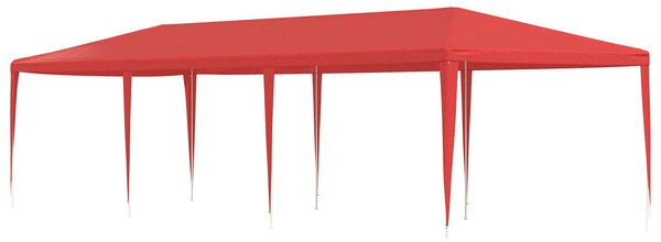 VidaXL Partysátor 900 x 300 x 255 cm, PE és acél, Piros
