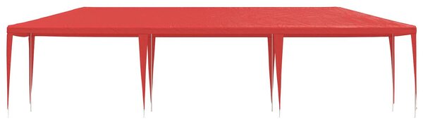 VidaXL Partysátor 900 x 300 x 255 cm, PE és acél, Piros