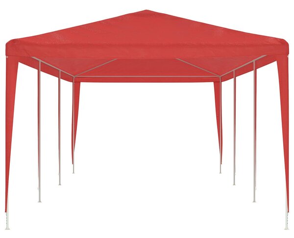 VidaXL Partysátor 900 x 300 x 255 cm, PE és acél, Piros