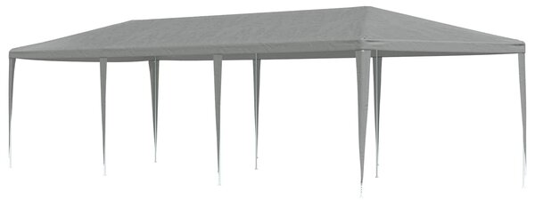 VidaXL Partysátor 900 x 300 x 255 cm, PE és acél, Világosszürke
