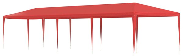 VidaXL Partysátor 1200 x 300 x 255 cm, PE és acél, Piros