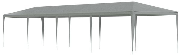 VidaXL Partysátor 1200 x 300 x 255 cm, PE és acél, Világosszürke