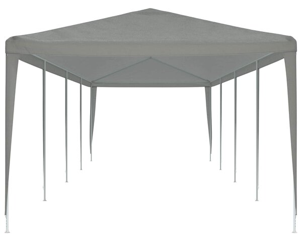 VidaXL Partysátor 1200 x 300 x 255 cm, PE és acél, Világosszürke