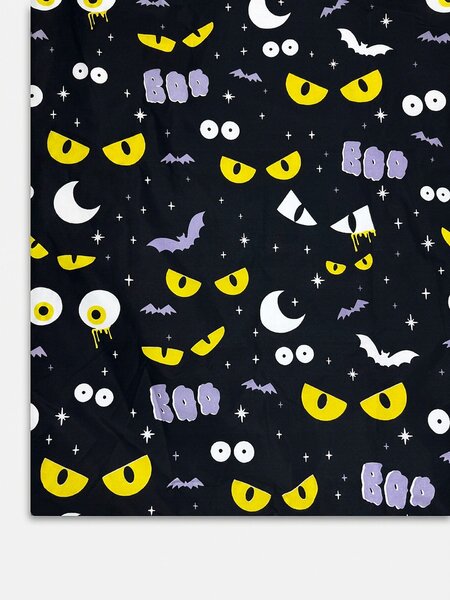 Sinsay - Halloween ágyneműhuzat-garnitúra sötétben világító mintával - fekete