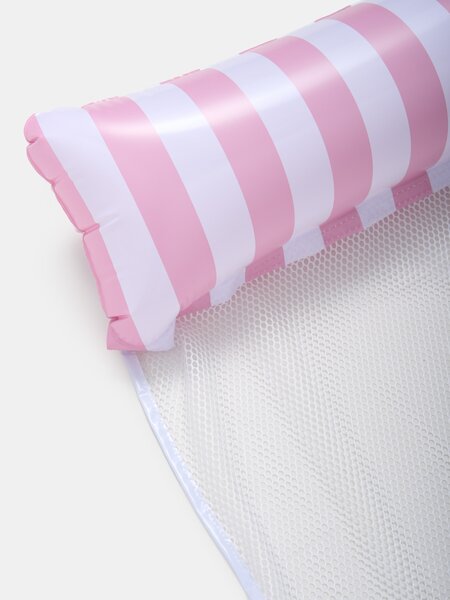 Sinsay - Felfújható vízi függőágy csíkos mintával - pasztellpink