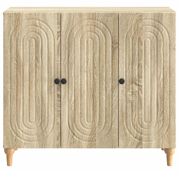 VidaXL Széf Sonoma Tölgy 89 x 34,5 x 80 cm Szerelt Fa