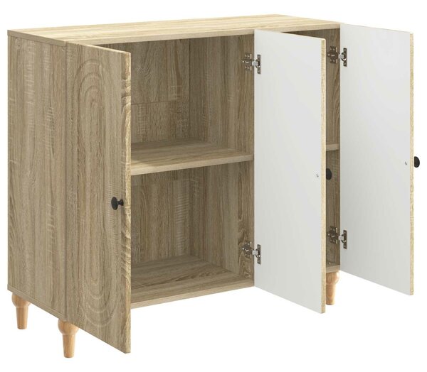 VidaXL Széf Sonoma Tölgy 89 x 34,5 x 80 cm Szerelt Fa
