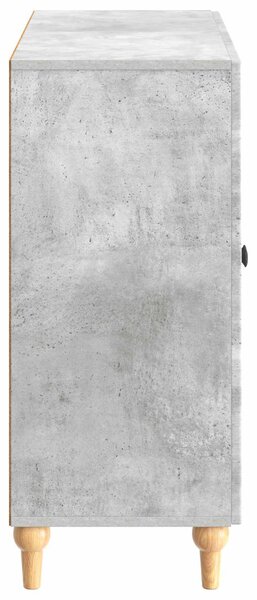 VidaXL Széf Betonszürke 89 x 34,5 x 80 cm Szerelt Fa