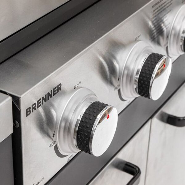 BR-K4PLUS komplett kerti grillpult 4+1 égős