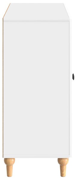 VidaXL Széf Magasfényű Fehér 89 x 34,5 x 80 cm Szerelt Fa
