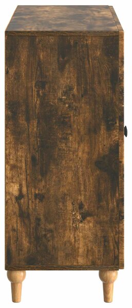 VidaXL Széf Füstös Tölgy 89 x 34,5 x 80 cm Szerelt Fa