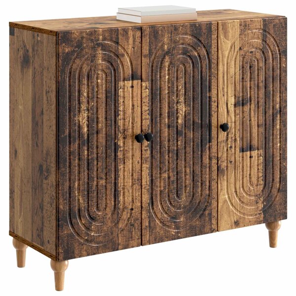 VidaXL Széf Antik Fa 89 x 34,5 x 80 cm Szerelt Fa