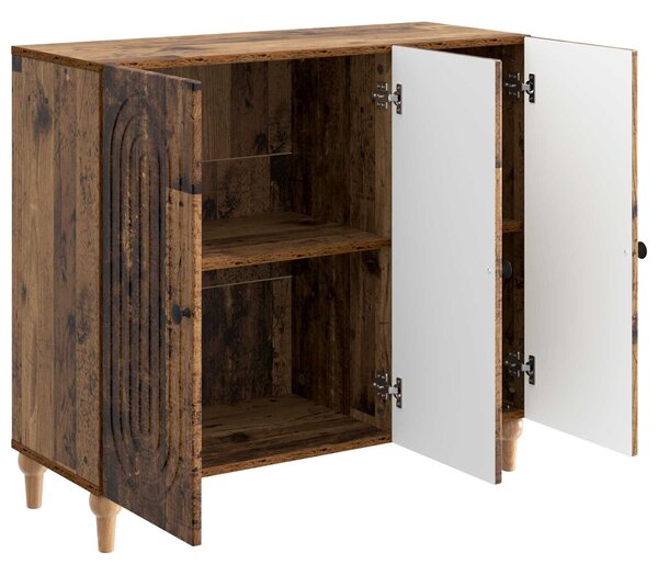 VidaXL Széf Antik Fa 89 x 34,5 x 80 cm Szerelt Fa
