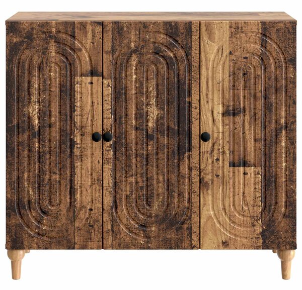VidaXL Széf Antik Fa 89 x 34,5 x 80 cm Szerelt Fa