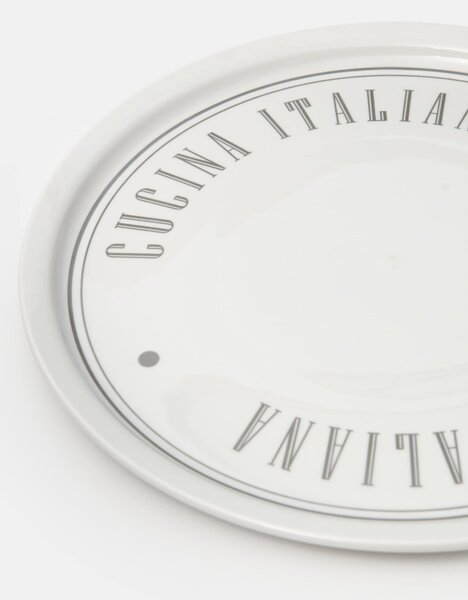 Sinsay - Kerámia tányér Cucina Italiana felirattal - többszínű