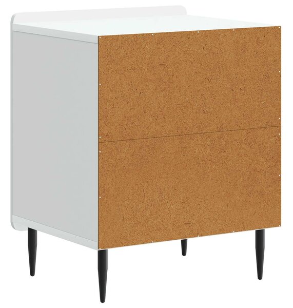 VidaXL Éjjeliszekrény 2 pcs Fehér 43 x 34,5 x 52 cm Szerelt Fa