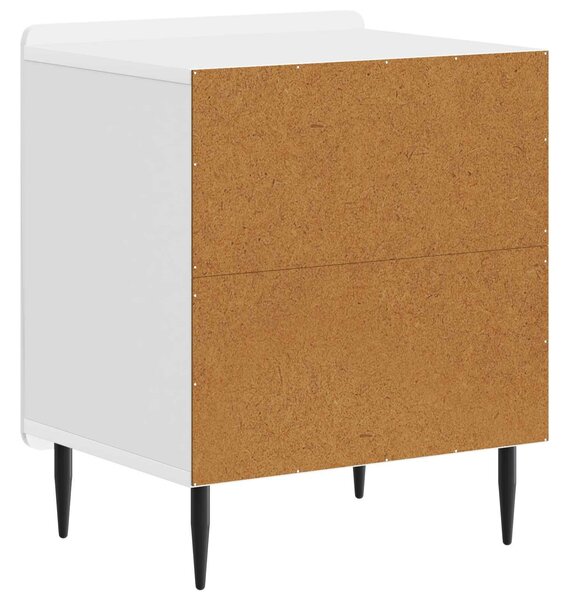 VidaXL Éjjeliszekrény 2 pcs Magasfényű Fehér 43 x 34,5 x 52 cm
