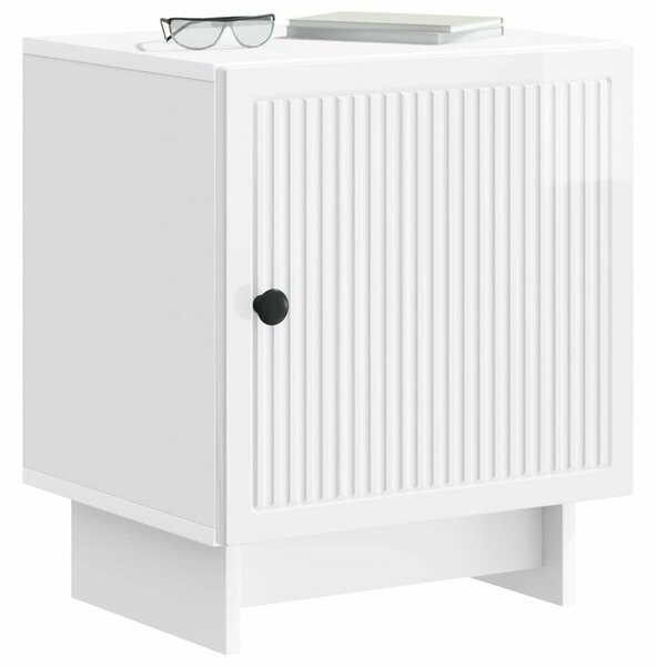 VidaXL Éjjeliszekrény 2 pcs Magasfényű Fehér 43 x 34,5 x 50 cm