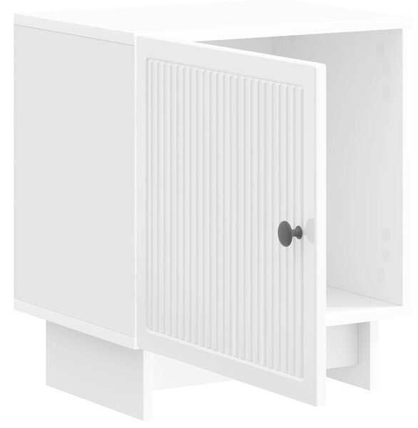 VidaXL Éjjeliszekrény 2 pcs Magasfényű Fehér 43 x 34,5 x 50 cm