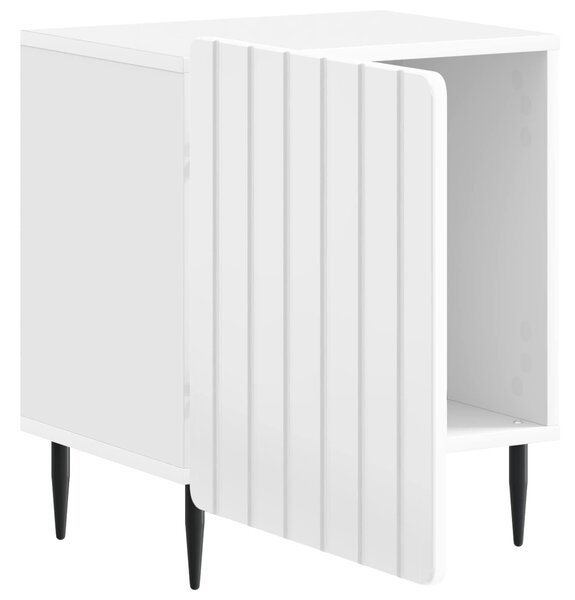 VidaXL Éjjeliszekrény 2 pcs Magasfényű Fehér 43 x 34,5 x 52 cm
