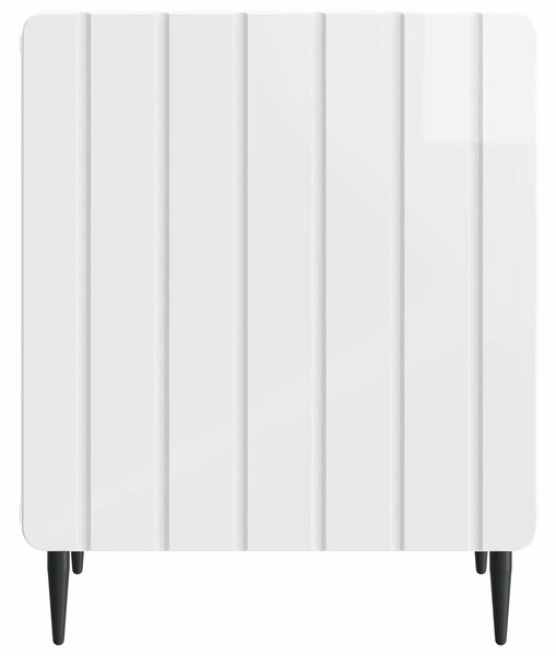 VidaXL Éjjeliszekrény 2 pcs Magasfényű Fehér 43 x 34,5 x 52 cm