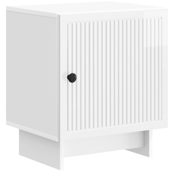 VidaXL Éjjeliszekrény 2 pcs Magasfényű Fehér 43 x 34,5 x 50 cm