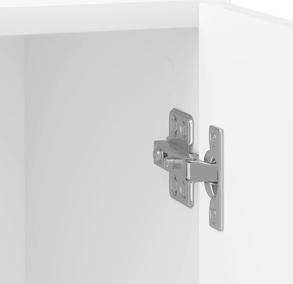 VidaXL Éjjeliszekrény 2 pcs Magasfényű Fehér 43 x 34,5 x 50 cm