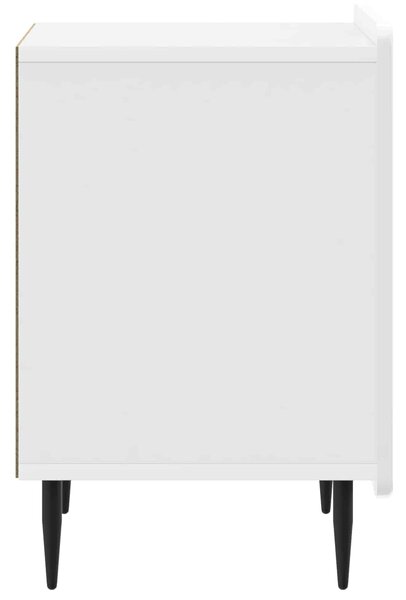 VidaXL Éjjeliszekrény 2 pcs Magasfényű Fehér 43 x 34,5 x 52 cm