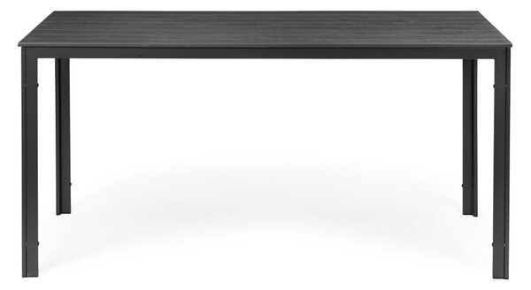 6 személyes kerti asztal 156x78 cm polywood szürke