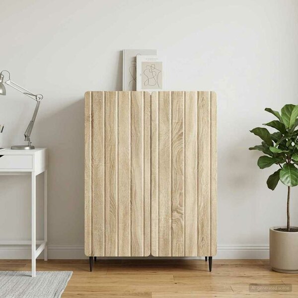 VidaXL Széf Sonoma Tölgy 66 x 34,5 x 92 cm Szerelt Fa