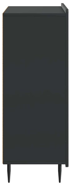 VidaXL Széf Fekete 66 x 34,5 x 92 cm Szerelt Fa