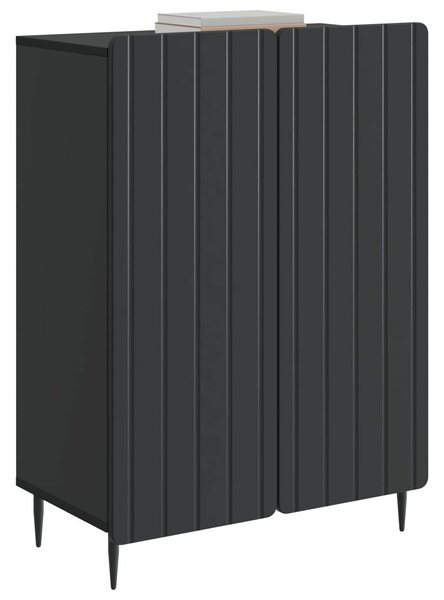 VidaXL Széf Fekete 66 x 34,5 x 92 cm Szerelt Fa