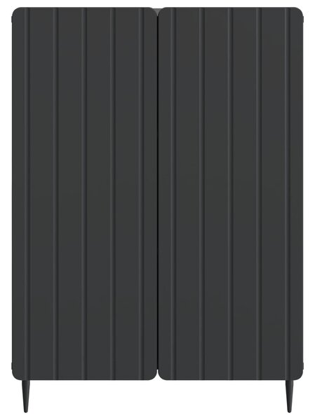 VidaXL Széf Fekete 66 x 34,5 x 92 cm Szerelt Fa