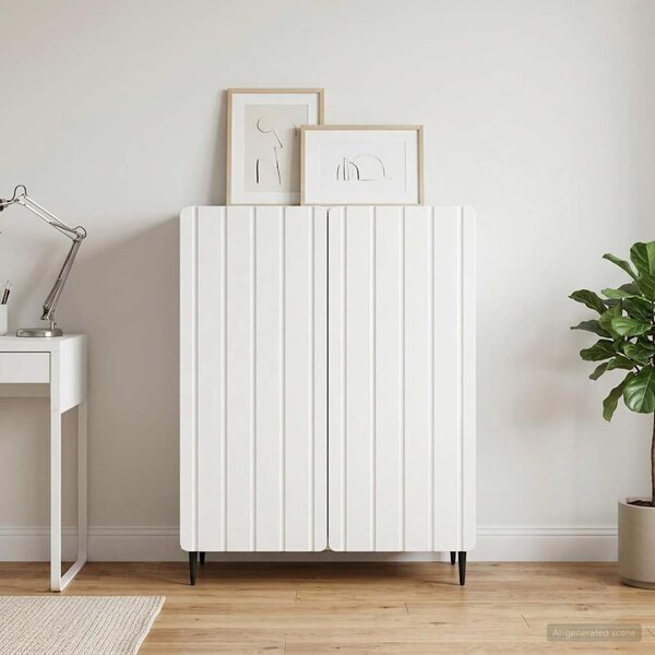 VidaXL Széf Fehér 66 x 34,5 x 92 cm Szerelt Fa