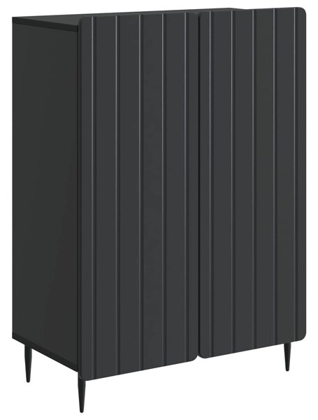 VidaXL Széf Fekete 66 x 34,5 x 92 cm Szerelt Fa