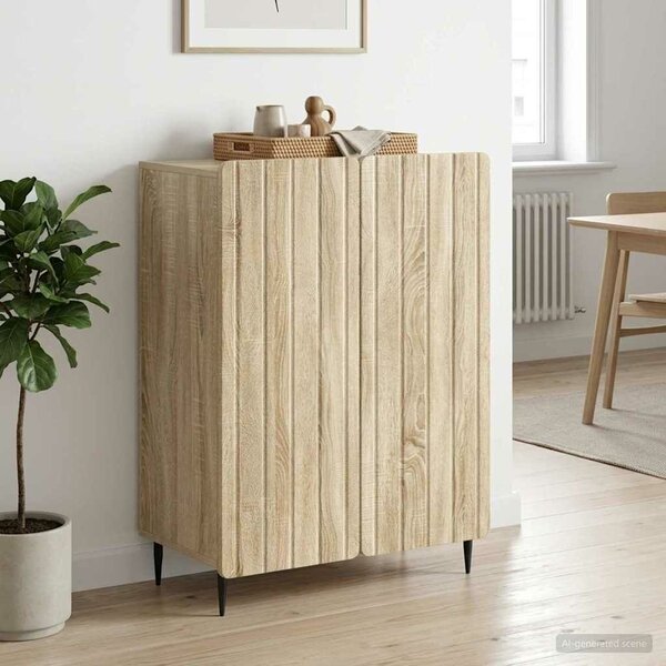 VidaXL Széf Sonoma Tölgy 66 x 34,5 x 92 cm Szerelt Fa