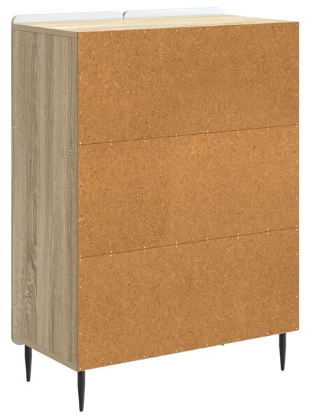 VidaXL Széf Sonoma Tölgy 66 x 34,5 x 92 cm Szerelt Fa