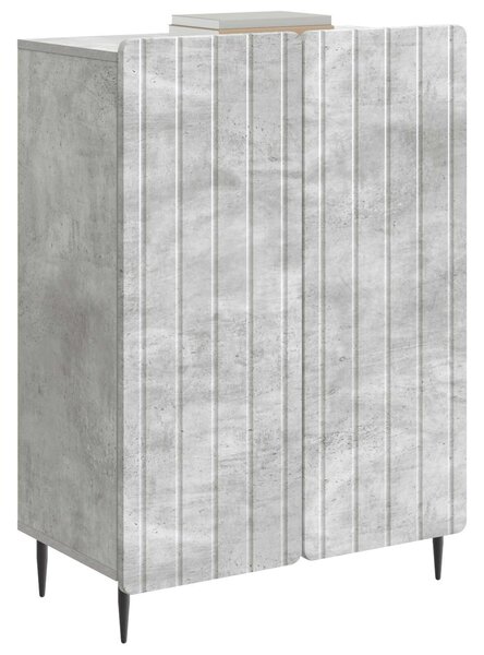 VidaXL Széf Betonszürke 66 x 34,5 x 92 cm Szerelt Fa
