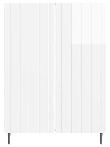 VidaXL Széf Magasfényű Fehér 66 x 34,5 x 92 cm Szerelt Fa