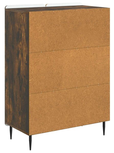 VidaXL Széf Füstös Tölgy 66 x 34,5 x 92 cm Szerelt Fa