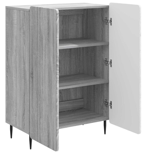 VidaXL Széf Szürke Sonoma 66 x 34,5 x 92 cm Szerelt Fa