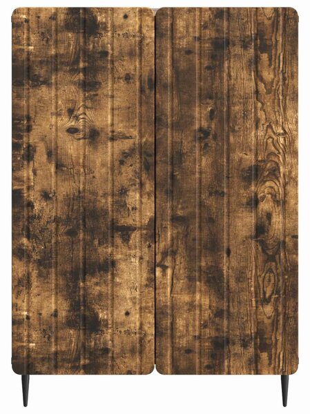 VidaXL Széf Füstös Tölgy 66 x 34,5 x 92 cm Szerelt Fa