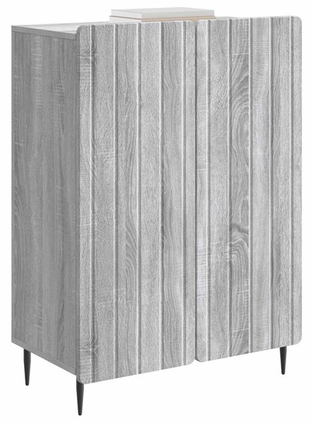 VidaXL Széf Szürke Sonoma 66 x 34,5 x 92 cm Szerelt Fa