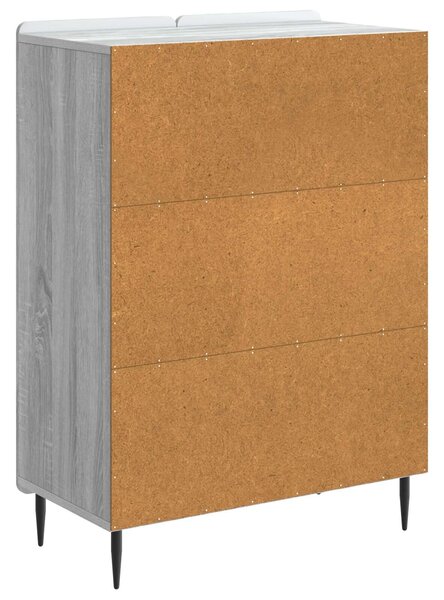 VidaXL Széf Szürke Sonoma 66 x 34,5 x 92 cm Szerelt Fa