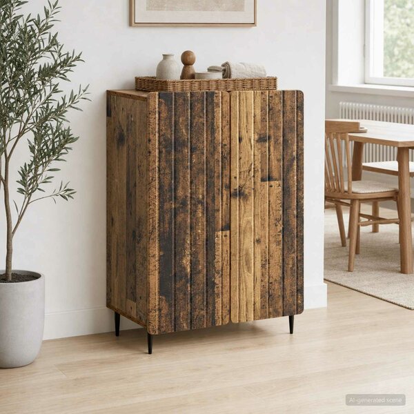 VidaXL Széf Antik Fa 66 x 34,5 x 92 cm Szerelt Fa