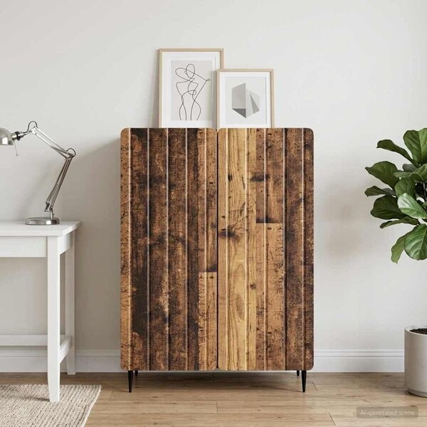 VidaXL Széf Antik Fa 66 x 34,5 x 92 cm Szerelt Fa